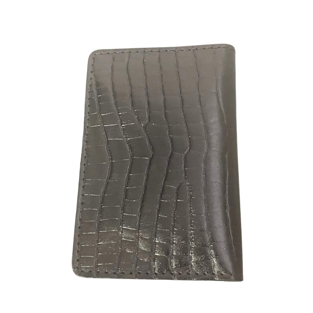 Porta Cartão Preto Croco — foto 2
