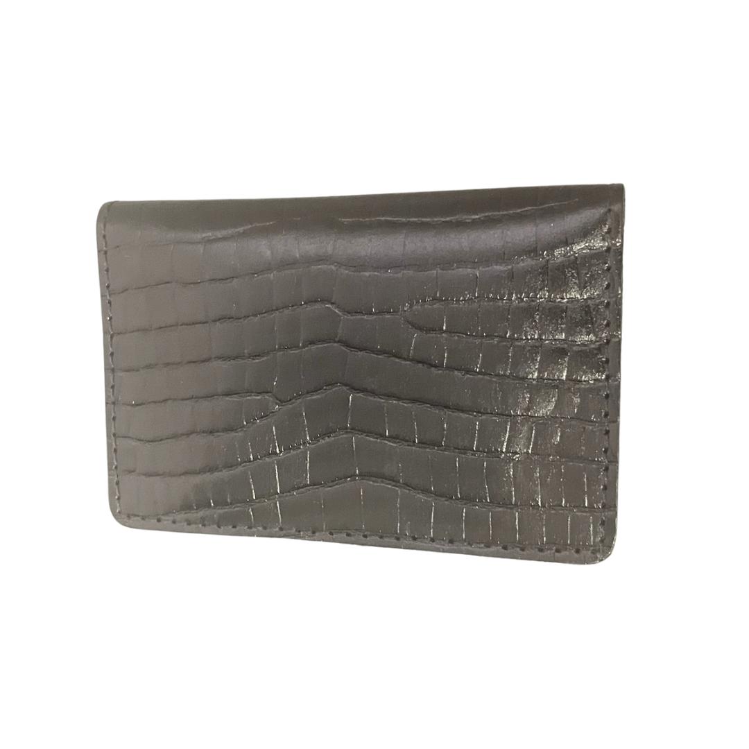Porta Cartão Preto Croco — foto 3