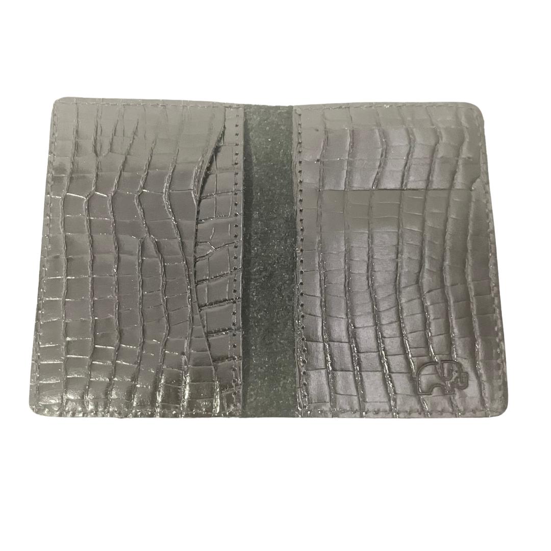Porta Cartão Preto Croco — foto 5